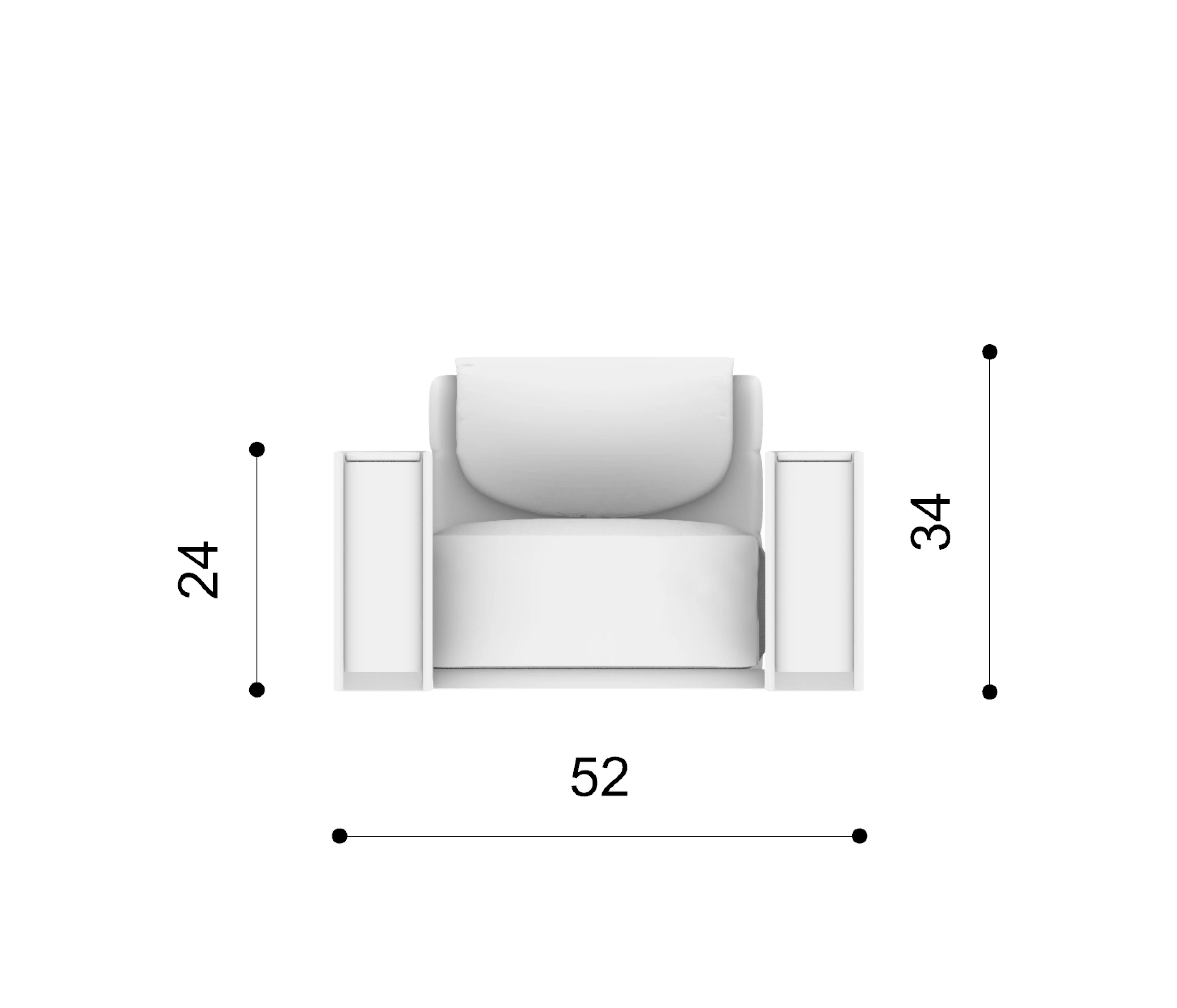 Modular media room recliner